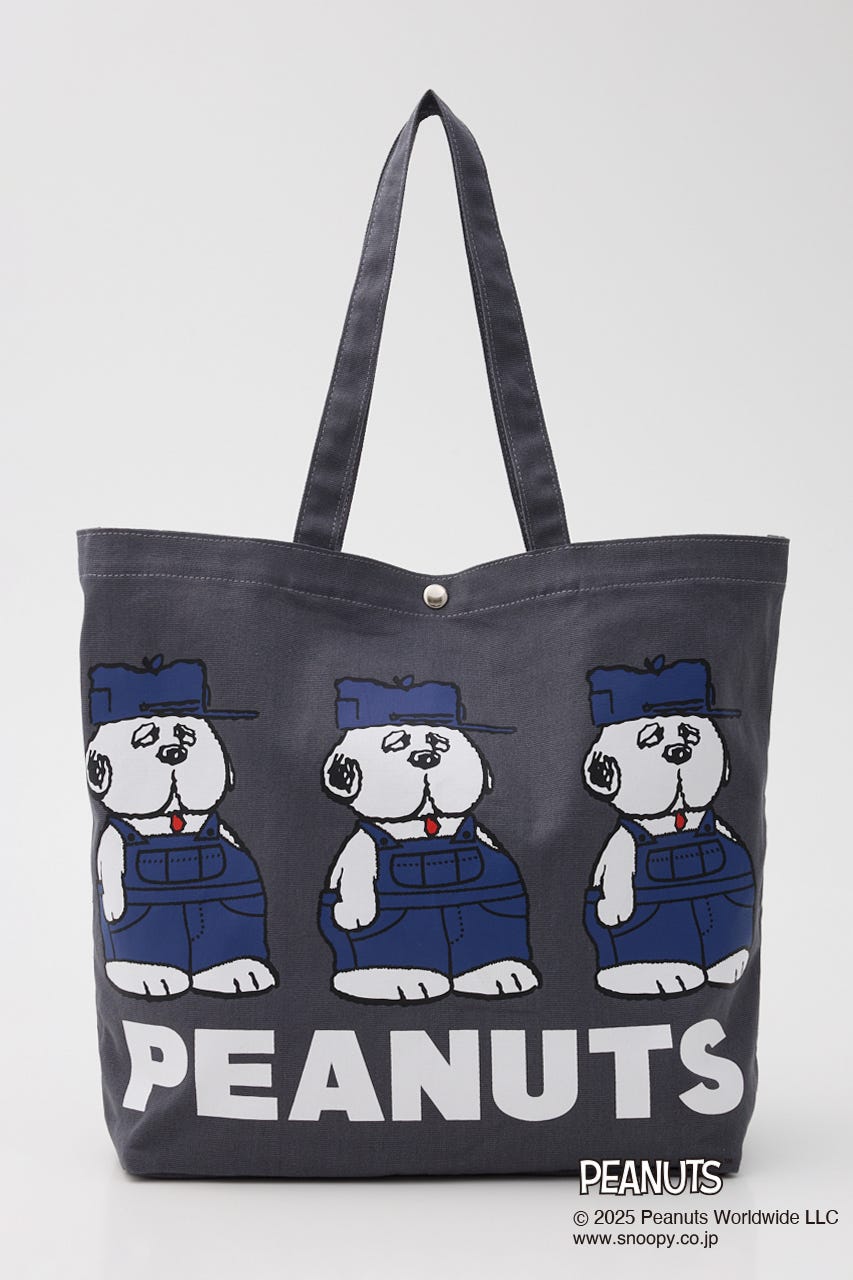 (PEANUTS)BIGトートバッグ C.GRY FREE