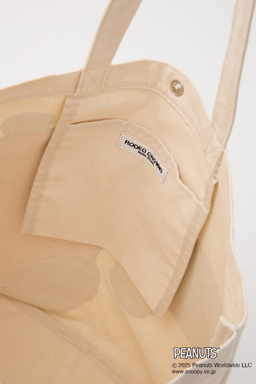 (PEANUTS)BIGトートバッグ O/WHT FREE