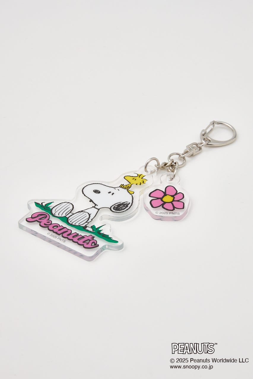 (PEANUTS)アクリルキーホルダー 柄PNK FREE