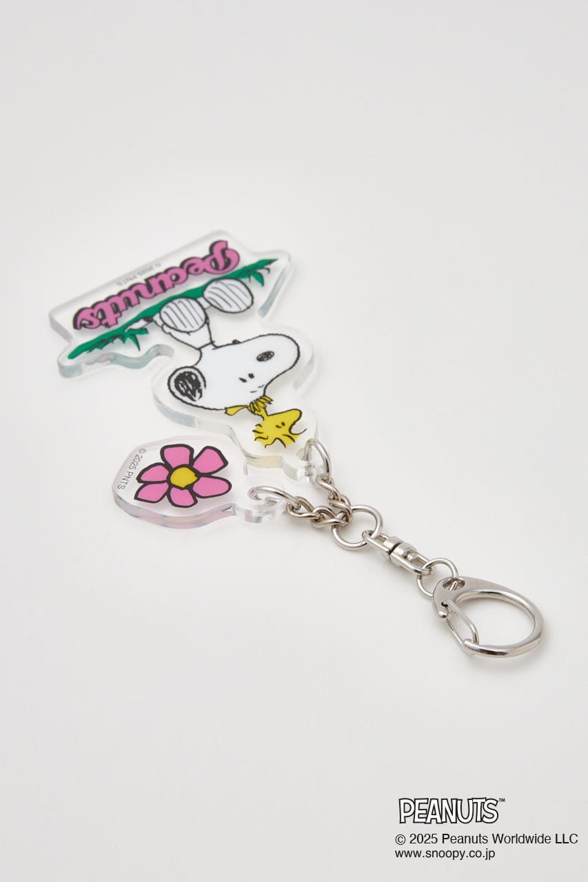 (PEANUTS)アクリルキーホルダー 柄PNK FREE