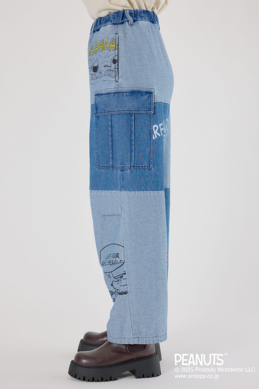 (PEANUTS) カスタムカーゴパンツ BLU M