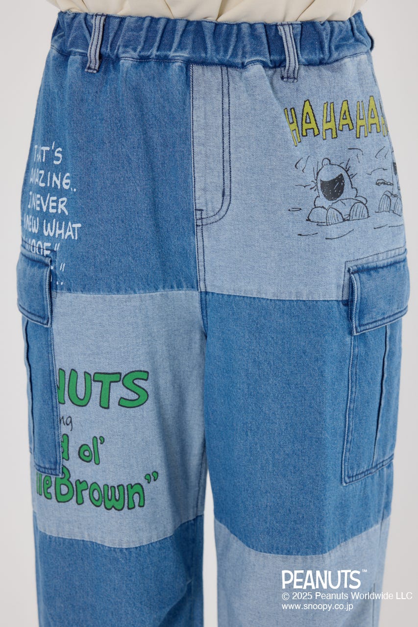 (PEANUTS) カスタムカーゴパンツ BLU M