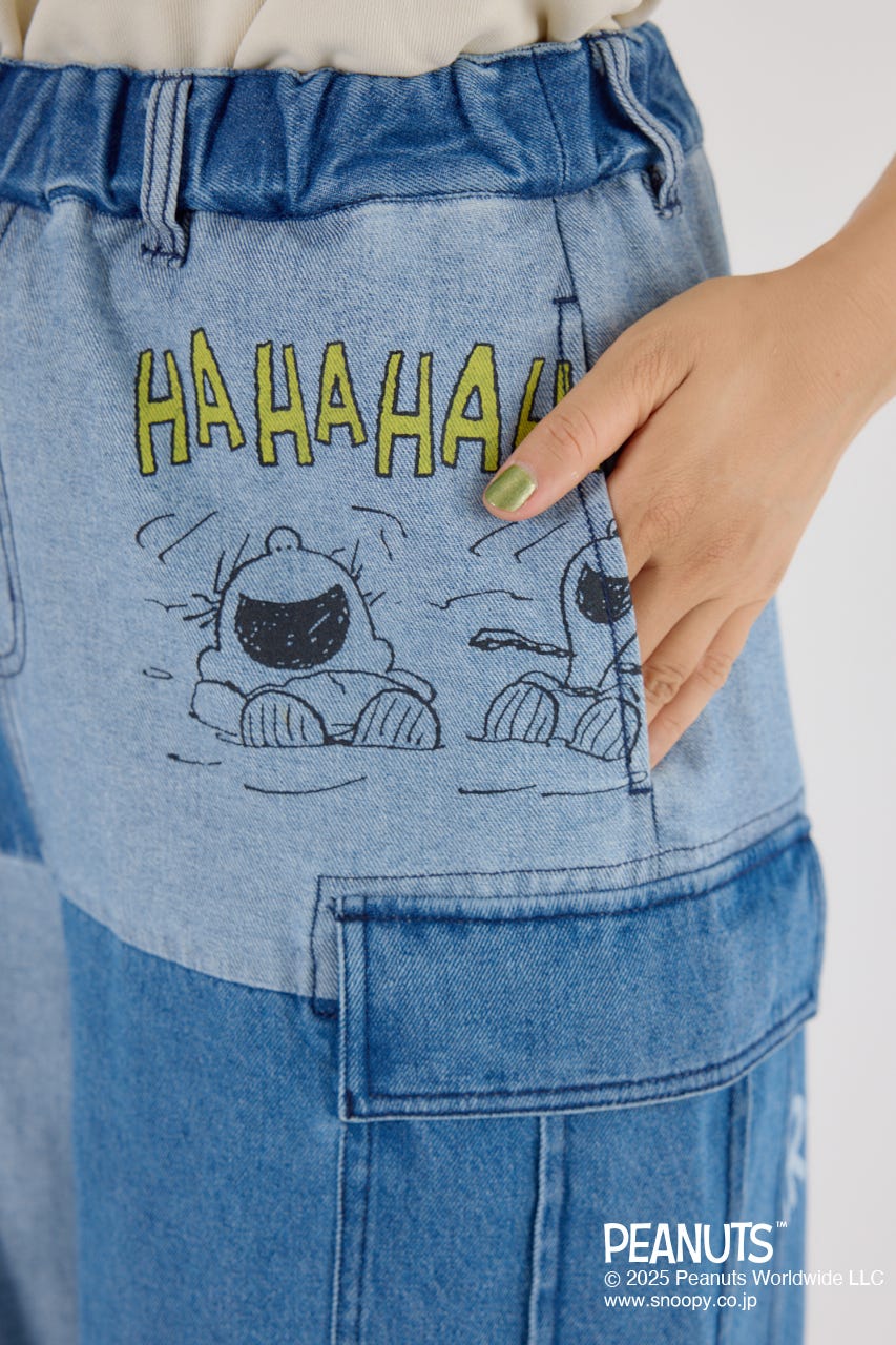 (PEANUTS) カスタムカーゴパンツ BLU M