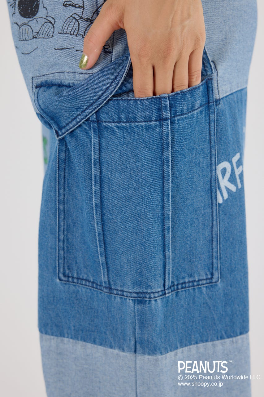 (PEANUTS) カスタムカーゴパンツ BLU M