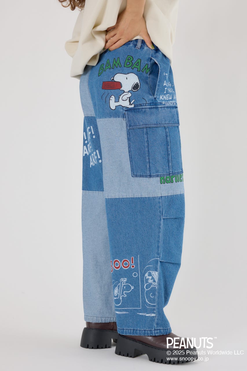 (PEANUTS) カスタムカーゴパンツ BLU M