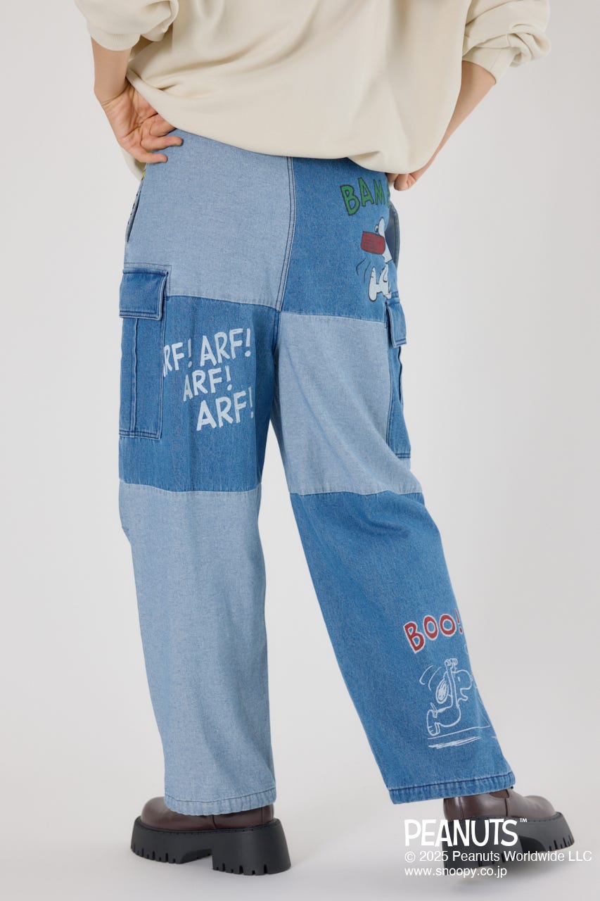 (PEANUTS) カスタムカーゴパンツ BLU M
