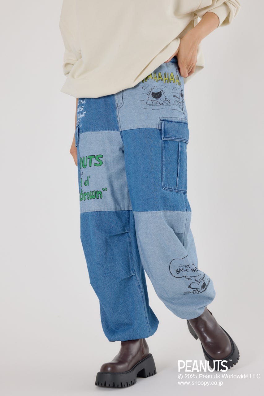 (PEANUTS) カスタムカーゴパンツ BLU M
