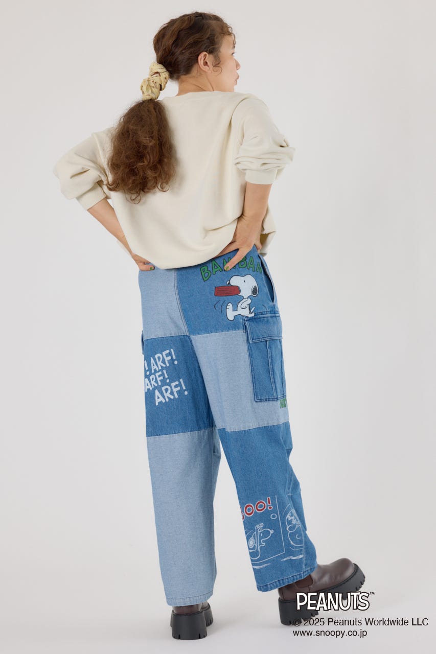 (PEANUTS) カスタムカーゴパンツ BLU M
