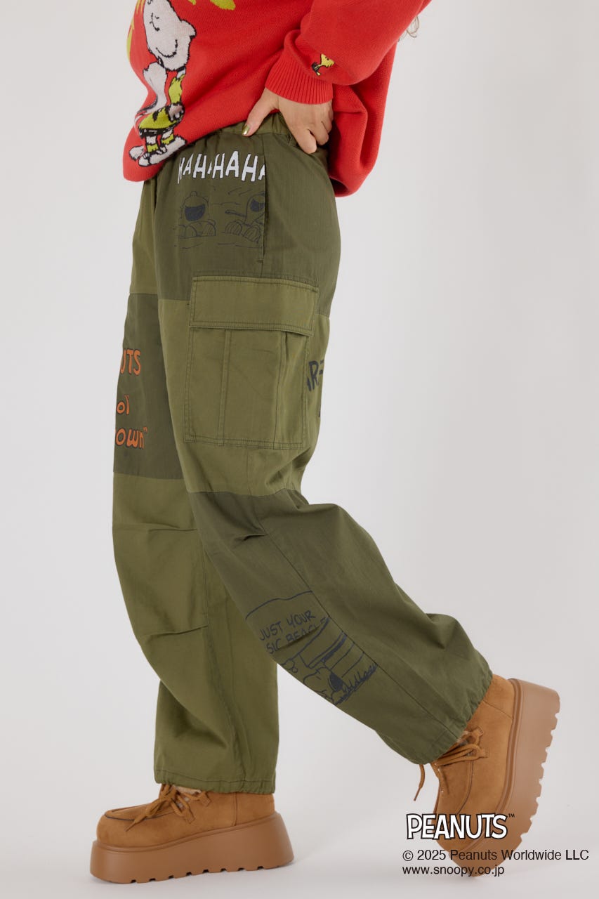 (PEANUTS) カスタムカーゴパンツ KHA S