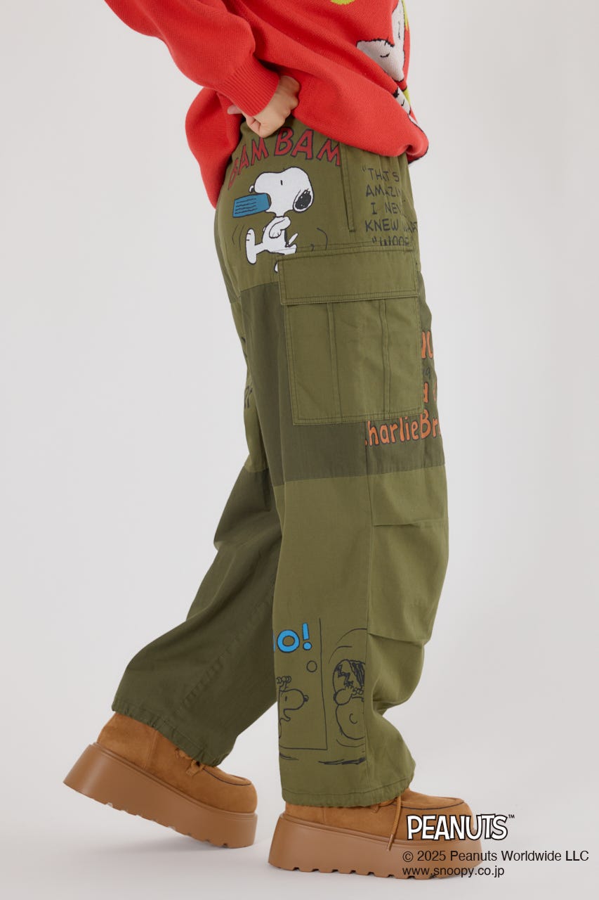 (PEANUTS) カスタムカーゴパンツ KHA S