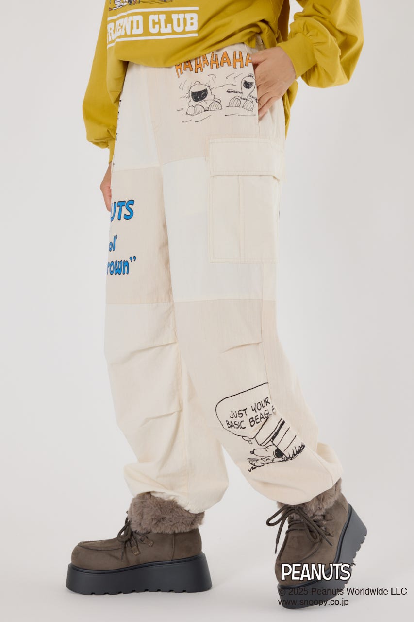 (PEANUTS) カスタムカーゴパンツ O/WHT M