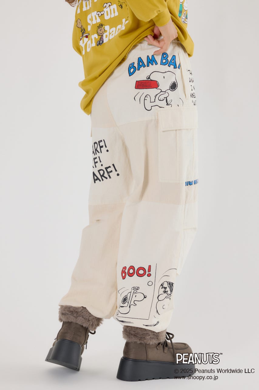 (PEANUTS) カスタムカーゴパンツ O/WHT M