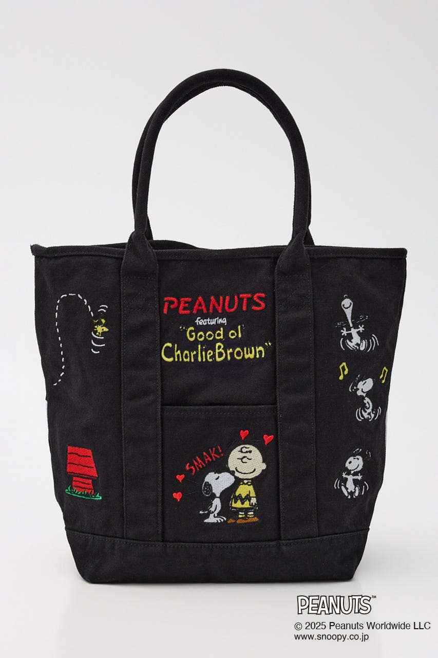 (PEANUTS)トートバッグ BLK FREE