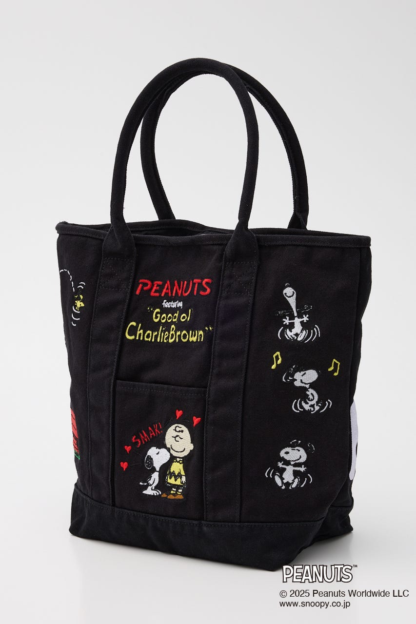 (PEANUTS)トートバッグ BLK FREE