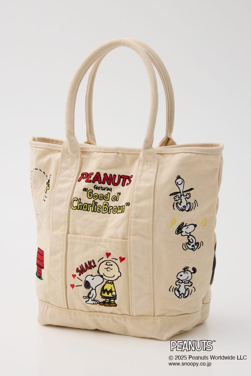 (PEANUTS)トートバッグ O/WHT FREE