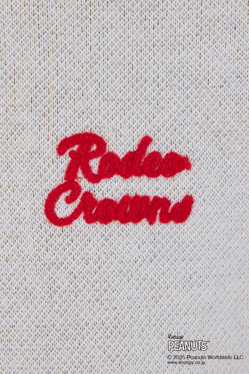 (PEANUTS) モチーフニットトップス O/WHT FREE