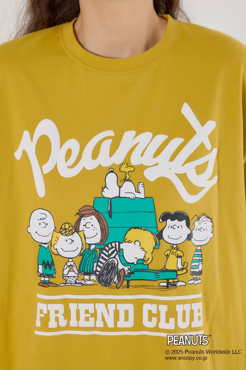 (PEANUTS)バルーンロングスリーブTシャツ YEL FREE