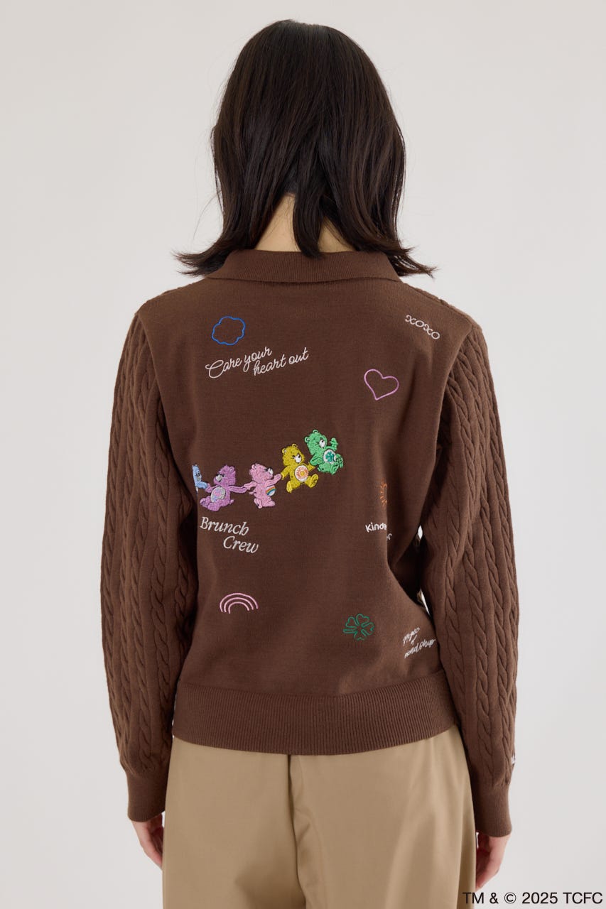 (Care Bears) モチーフジップカーディガン BRN FREE