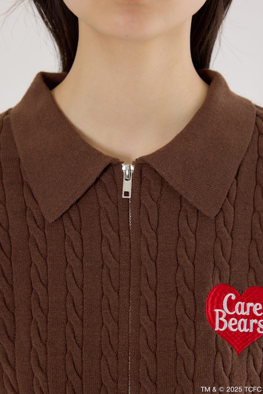 (Care Bears) モチーフジップカーディガン BRN FREE