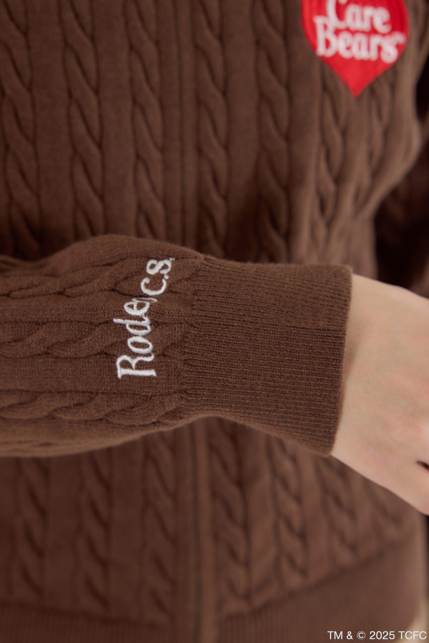 (Care Bears) モチーフジップカーディガン BRN FREE