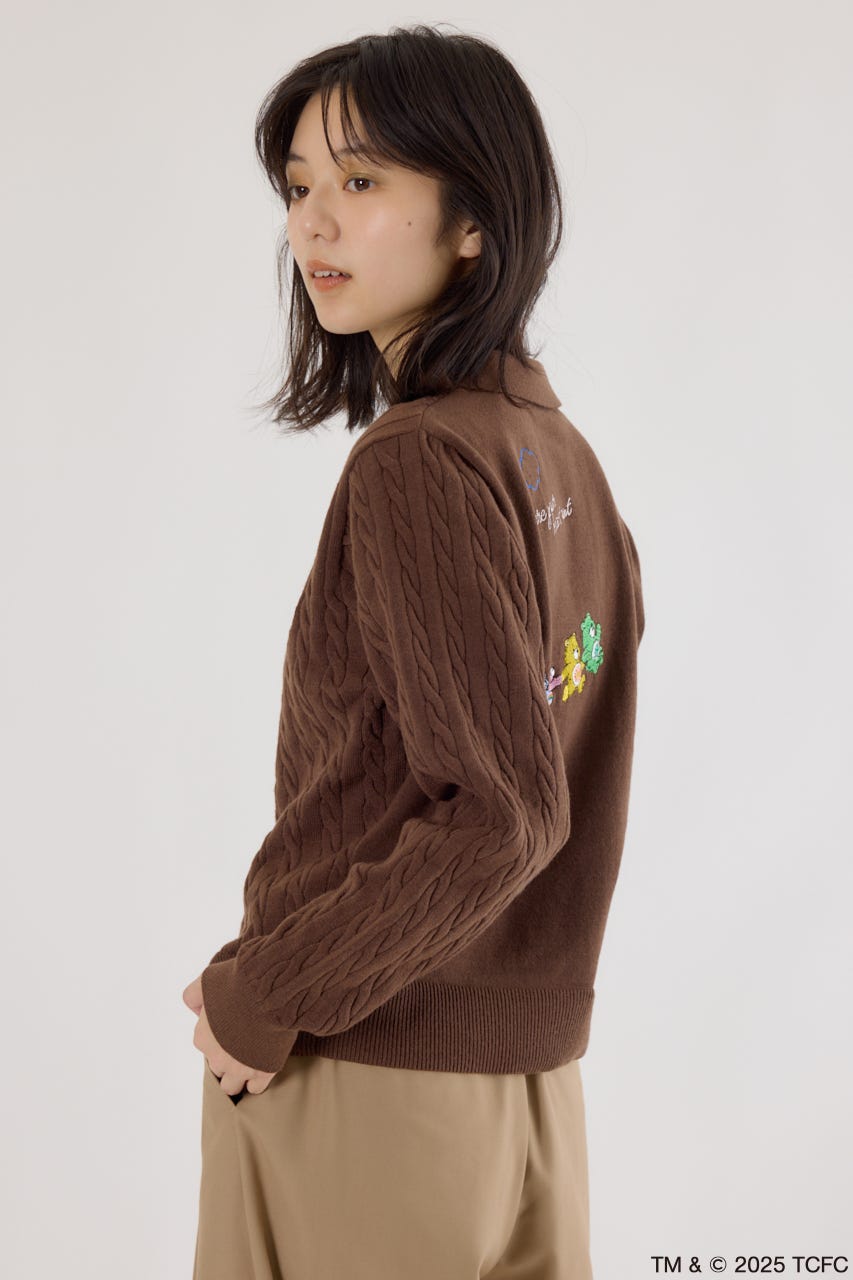 (Care Bears) モチーフジップカーディガン BRN FREE