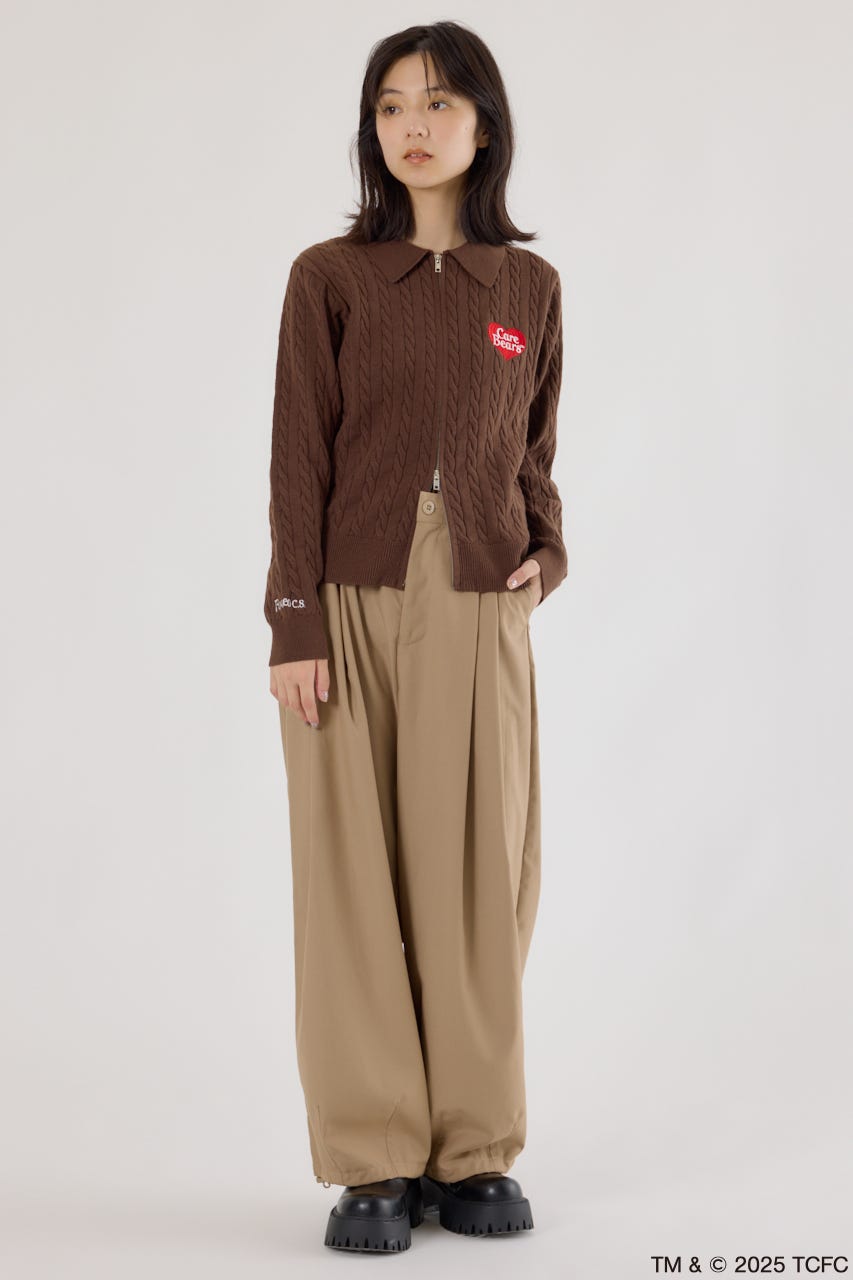 (Care Bears) モチーフジップカーディガン BRN FREE