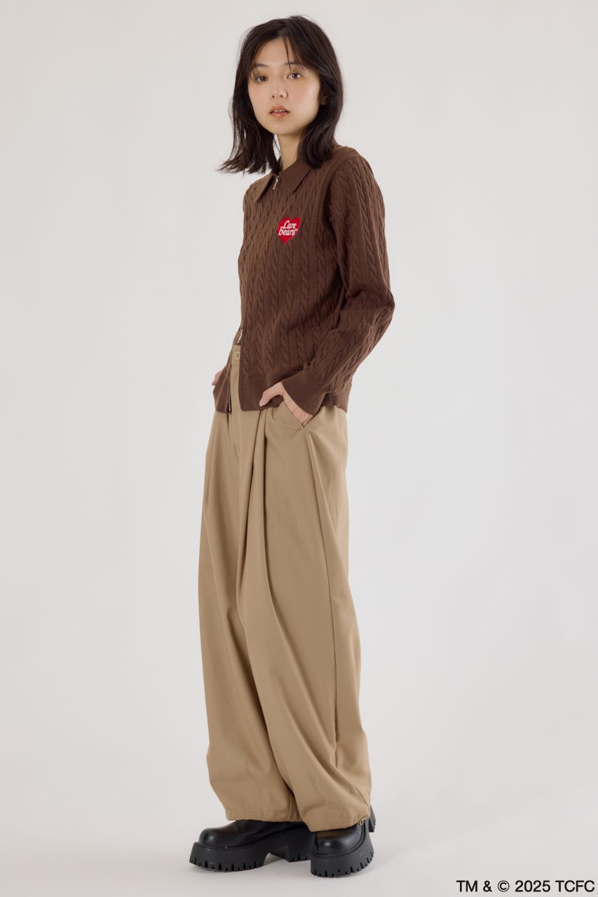 (Care Bears) モチーフジップカーディガン BRN FREE