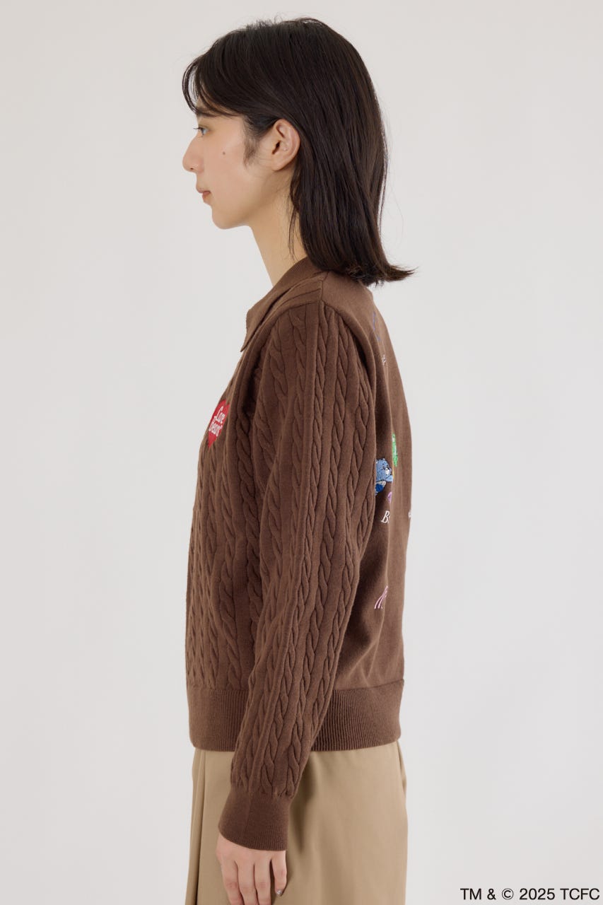 (Care Bears) モチーフジップカーディガン BRN FREE