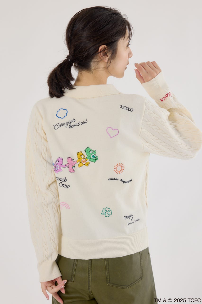 (Care Bears) モチーフジップカーディガン O/WHT FREE