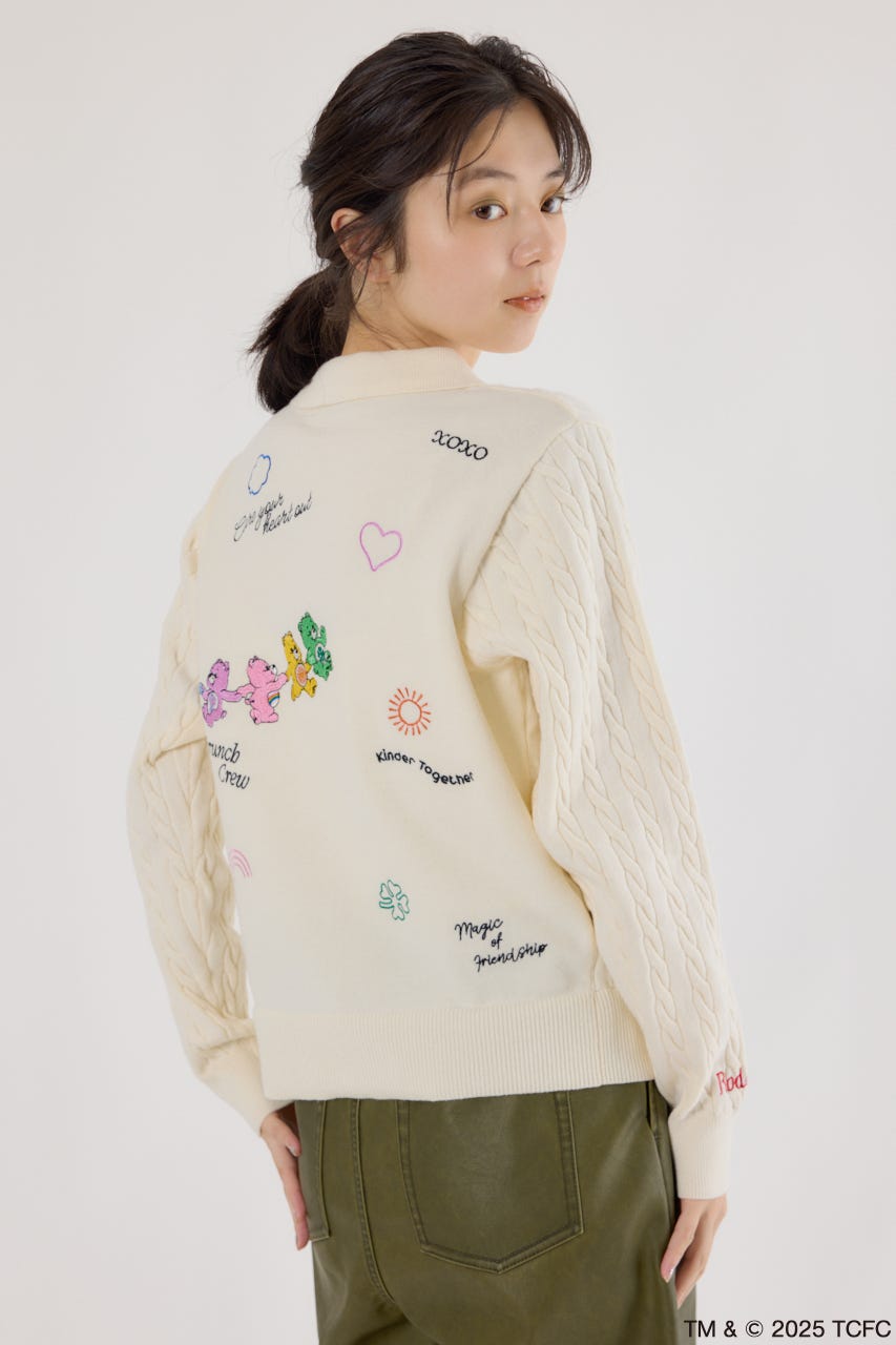 (Care Bears) モチーフジップカーディガン O/WHT FREE