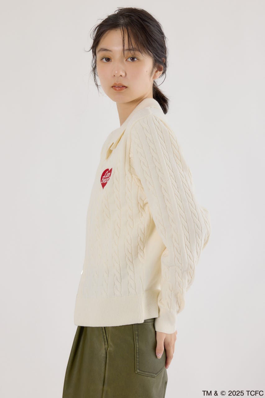 (Care Bears) モチーフジップカーディガン O/WHT FREE