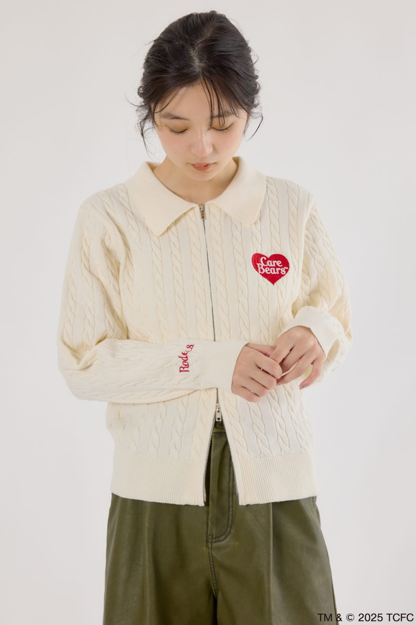 (Care Bears) モチーフジップカーディガン O/WHT FREE
