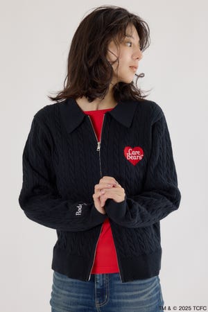 (Care Bears) モチーフジップカーディガン