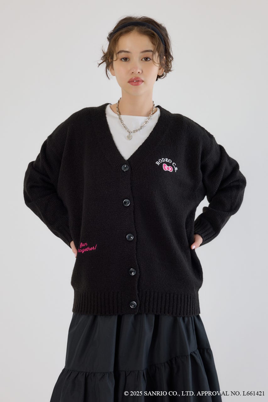 (サンリオキャラクターズ)KITTY カーディガン BLK FREE