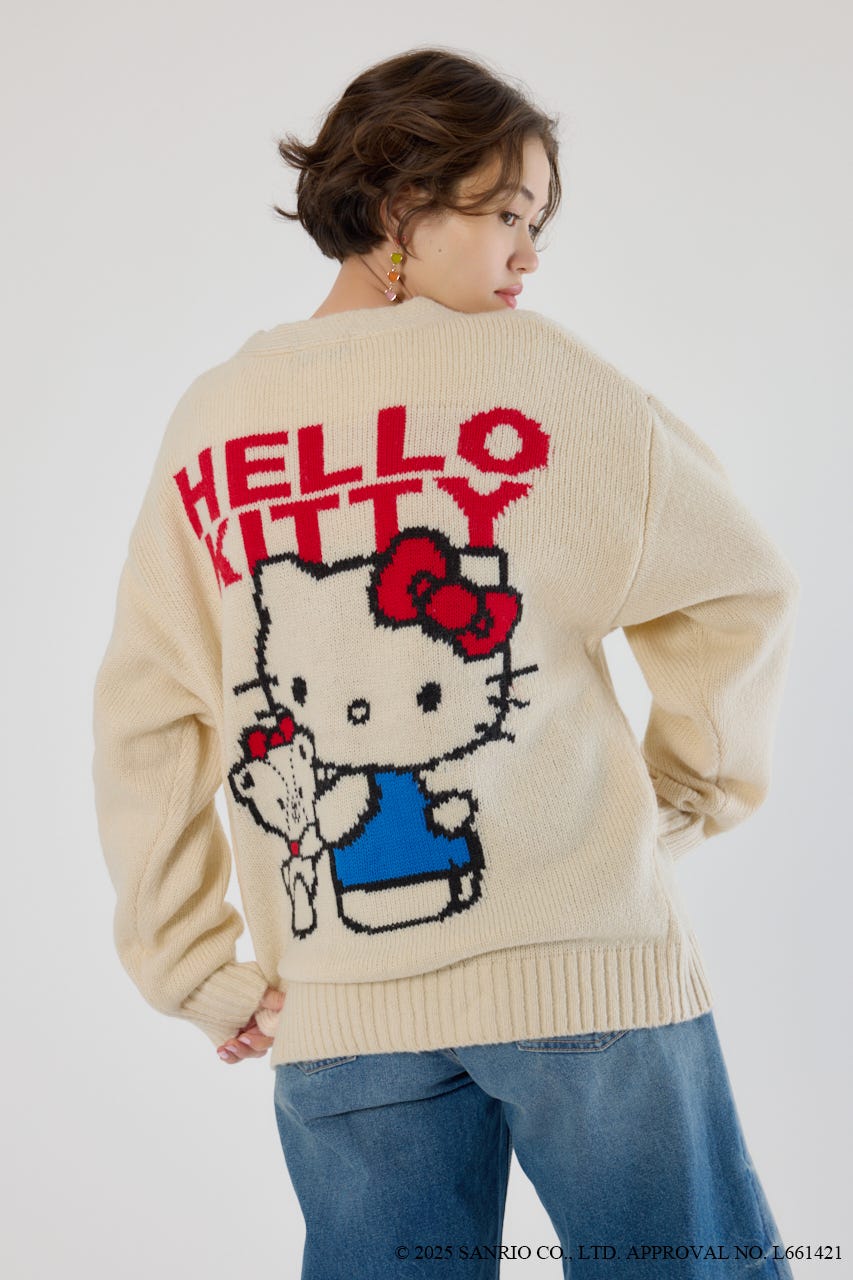 (サンリオキャラクターズ)KITTY カーディガン O/WHT FREE
