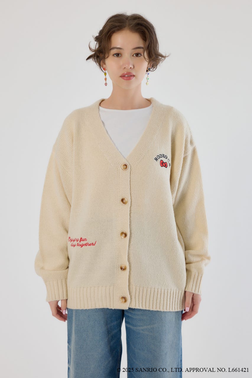 (サンリオキャラクターズ)KITTY カーディガン O/WHT FREE