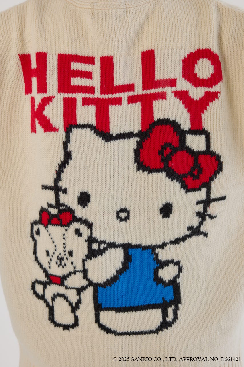 (サンリオキャラクターズ)KITTY カーディガン O/WHT FREE