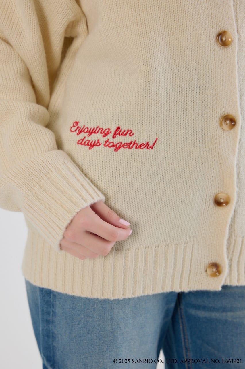 (サンリオキャラクターズ)KITTY カーディガン O/WHT FREE