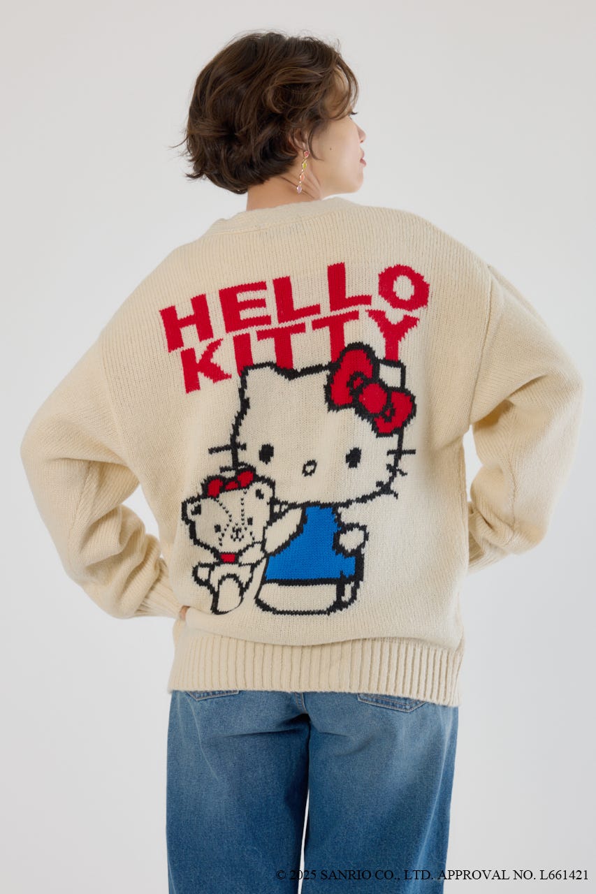 (サンリオキャラクターズ)KITTY カーディガン O/WHT FREE