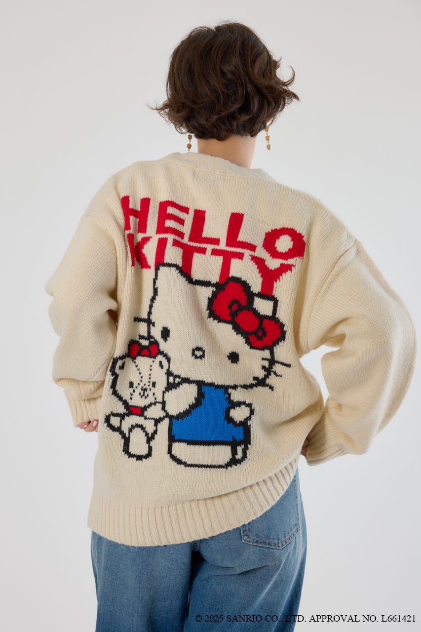 (サンリオキャラクターズ)KITTY カーディガン O/WHT FREE