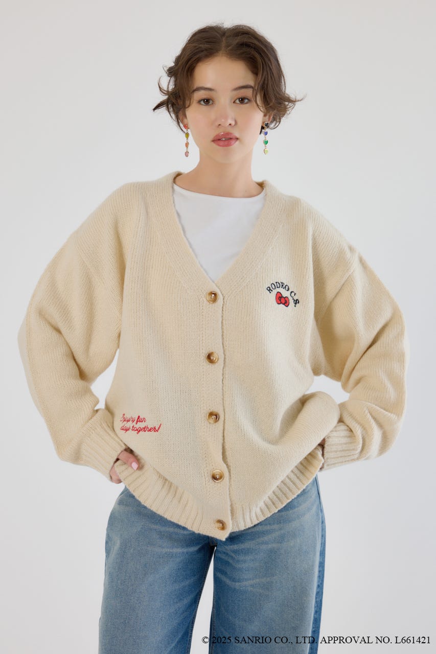 (サンリオキャラクターズ)KITTY カーディガン O/WHT FREE