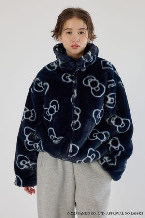 (サンリオキャラクターズ)KITTY フェイクファーコート