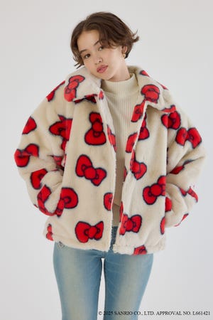 (サンリオキャラクターズ)KITTY フェイクファーコート