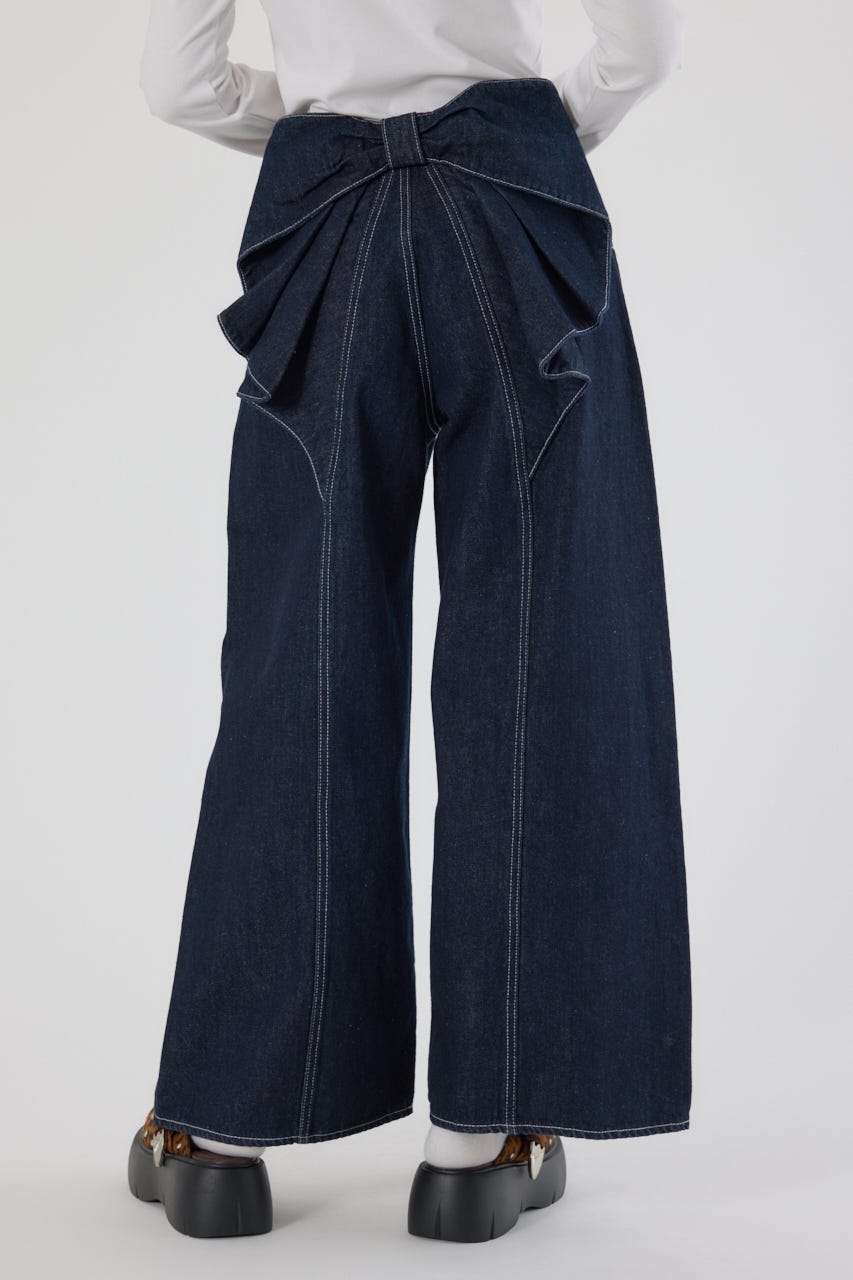 ビッグリボンデニムパンツ　ブルー RODEO CROWNS WIDE BOWL RODEO CROWNS WIDE BOWL | ビッグリボンデニムパンツ (ワイド