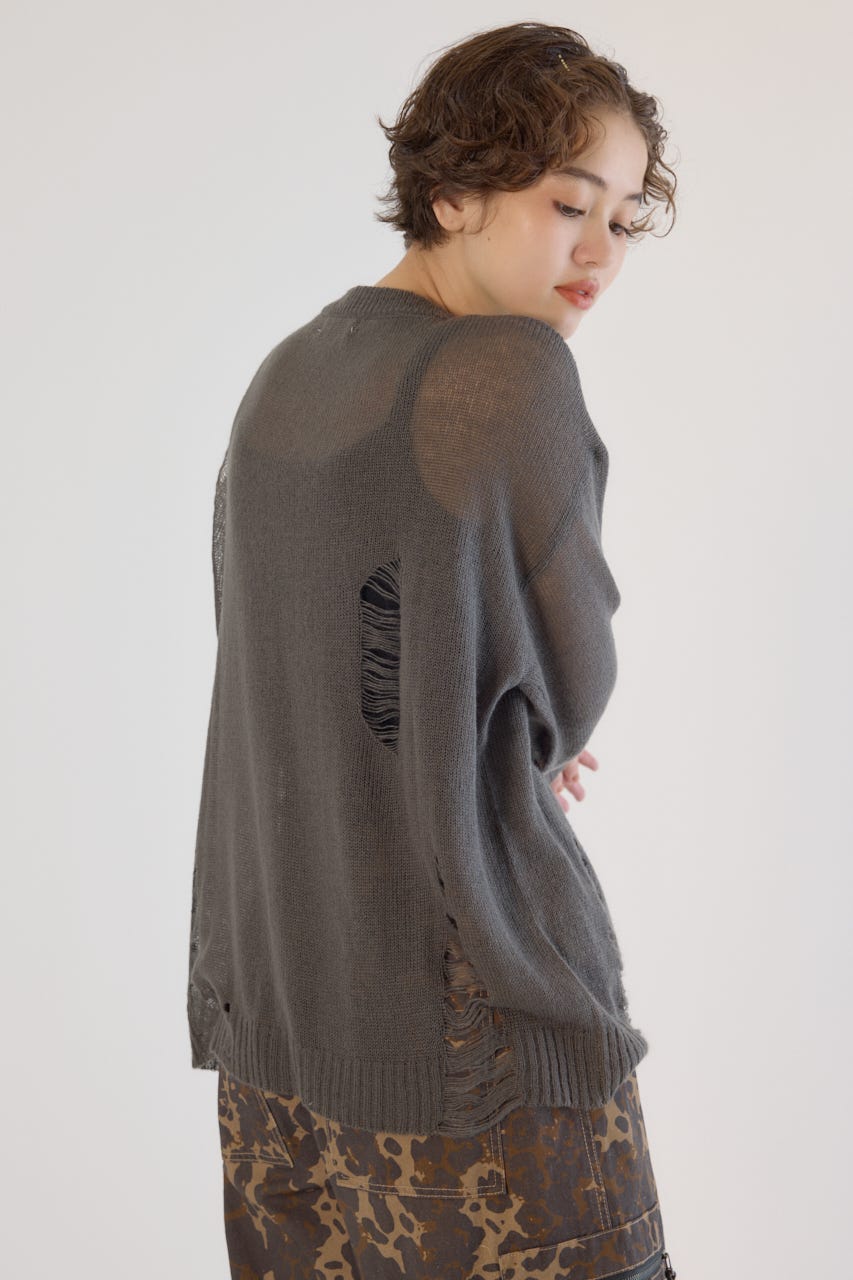 RACER WORLDWIDE ダメージニット RACER WORLDWIDE ダメージニット RACER WORLDWIDE（レーサー