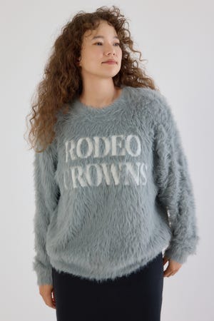 シャギーロゴニットトップス