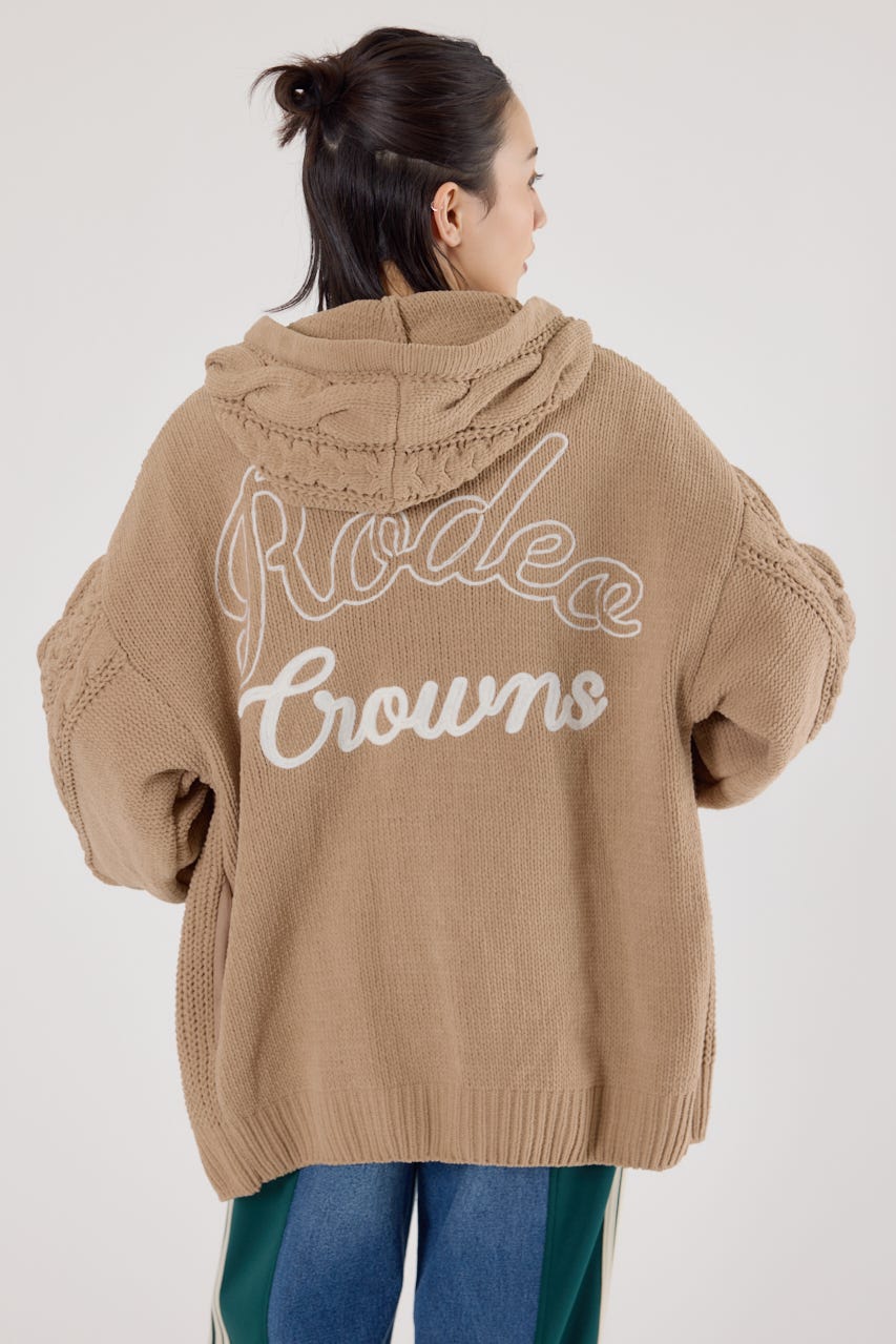 モールニットトッパーカーディガン BEG FREE