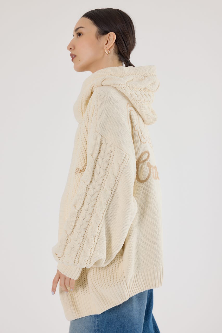 モールニットトッパーカーディガン IVOY FREE