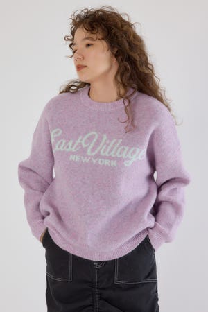 アソートダブルジャガードニットトップス