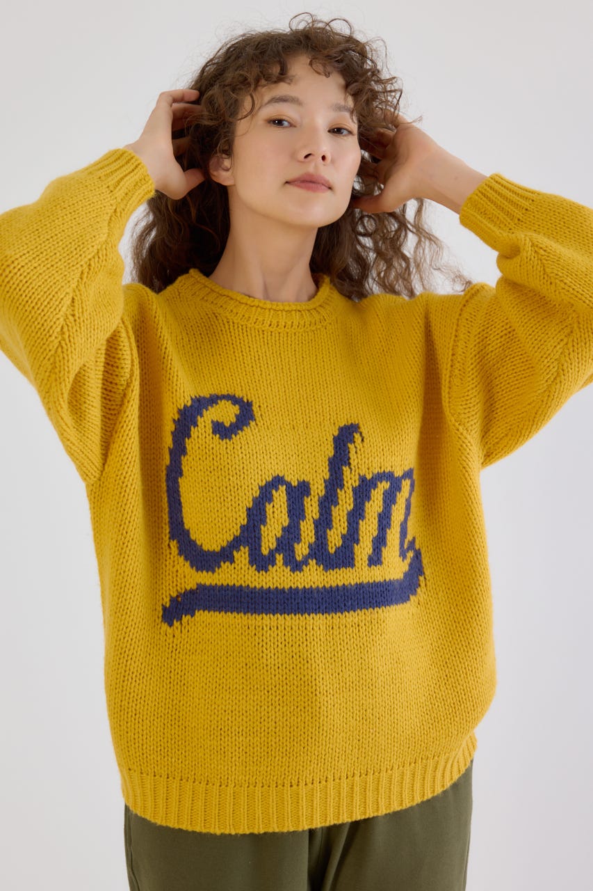 RODEO CROWNS WIDE BOWLのローゲージジャガードニットトップス